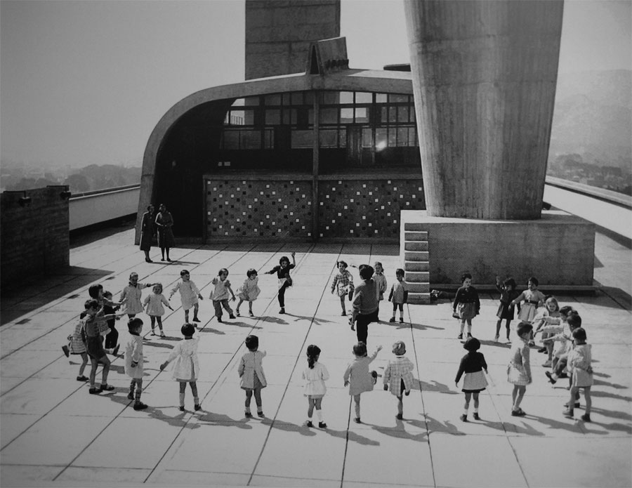 Marseille, Unité d'habitation - photo:Rene Burri, 1958
